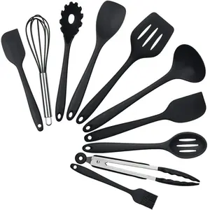 Saffron Assorted Kitchen Utensil Set Black