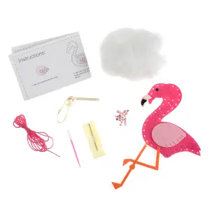 FELT KIT FLAMINGO - Felt Decoration Kit: Flamingo - Trimits