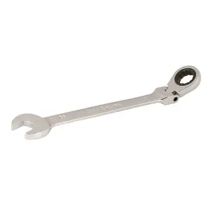 21mm Flexible Ratchet Ring Spanner Pivot Metric Car Lorry Garage Handy Tool