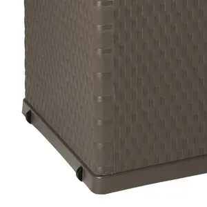 Berkfield Garden Storage Box Brown 120x56x63 cm PP Rattan