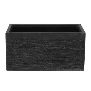 Plant Pot 60 x 29 x 30 cm Black MYRA