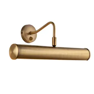 Anson Lighting Travis Antique Brass 2 Light Wall Light