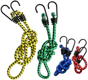 Ram pack of 10 Bungee Cords With Hooks