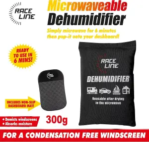 MantraRaj Reusable Car Interior Dehumidifier 300 Gram Dry Bag Moisture Absorber With Anti-Slip Dashboard Mat for Home Van Caravan