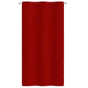 Berkfield Balcony Screen Red 120x240 cm Oxford Fabric