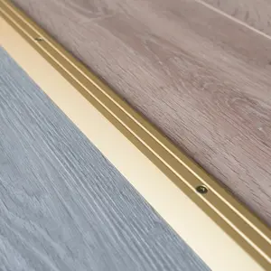 Anodised aluminium door floor bar edge trim threshold ramp 900 x 40mm  A11 gold