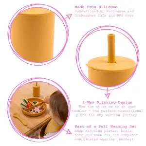 Tiny Dining - Baby Silicone Training Cup - 170ml  - Ochre