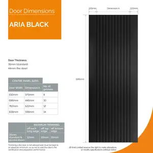 Aria Black Internal Laminate Door