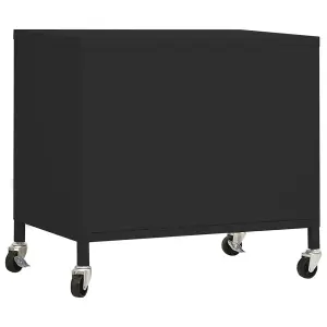 Berkfield Storage Cabinet Black 60x35x56 cm Steel