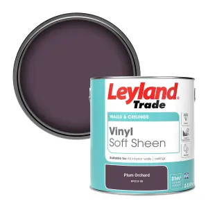 Leyland Trade Vinyl Soft Sheen Walls & Ceilings Emulsion Paint Plum Orchard (PPG13-08) - 2.5L