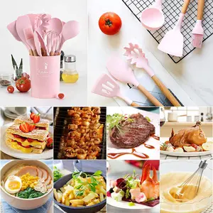 Yaheetech 12 Piece Cooking Utensil Set Pink