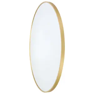 Pandora - Round Wall Mirror - 80x80 cm (Gold)