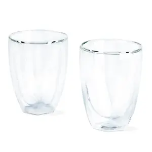 LIVIVO Double Walled Insulated Coffee Glasses, Set of 2