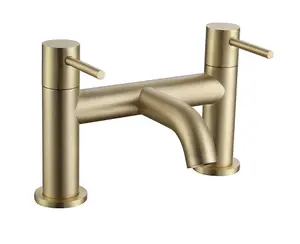 Aquarius RF-Series Bath Filler Mixer Tap Brushed Brass