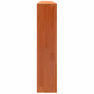 Radiator Cover Wax Brown 79.5x19x84 cm Solid Wood Pine