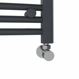 Rinse Curved Bathroom Heated Towel Rail Ladder Radiator Anthracite 1600x300mm