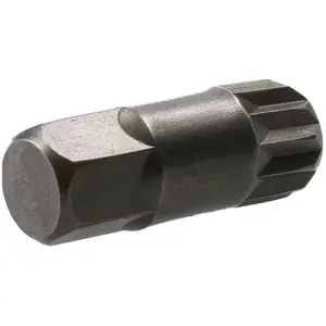 12mm Spline Bit 30mm Length 10mm Shank Chrome Vanadium Hardened Triple Square