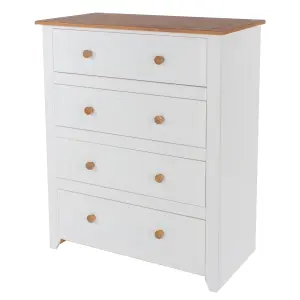 White 4 drawer chest of drawers, Capri range