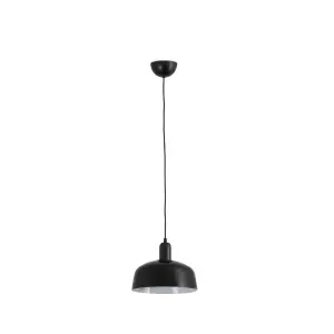 Luminosa Tatawin Medium Black Dome Pendant Lamp