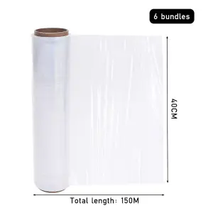 Protection Film Clear Furniture Protective Film 8 Rolls L 150m x W 40cm