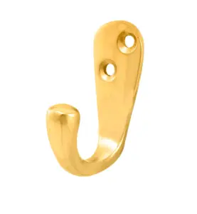 Carlisle Brass Polished Brass Victorian Robe Hook (AA26)