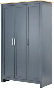 Lancaster 4 Piece Bedroom Furniture Set Slate Blue | Robert Dyas