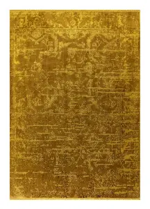 Gold Abstract Luxurious Modern Easy to Clean Abstract Rug For Dining Room Bedroom And Living Room-160cm X 230cm