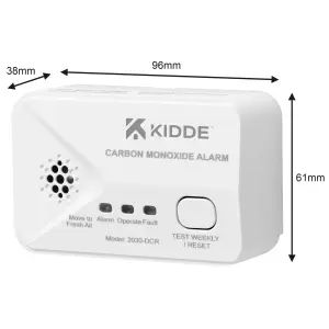 Kidde 2030-DCR Wireless Standalone Carbon monoxide Alarm with Replaceable battery