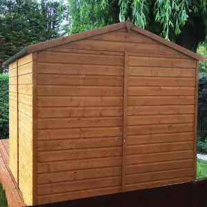 Shire Abri 7x7 Shiplap Apex Single Door Garden Shed with Window