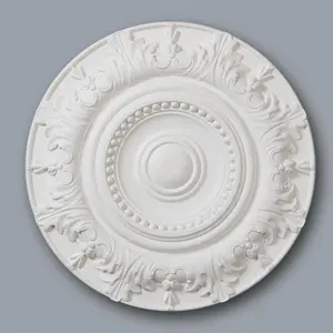 M67 Ceiling Rose - Medallion Lightweight Resin Traditional Classic Light Chandelier Feature Paintable Ceiling Centre 50cm