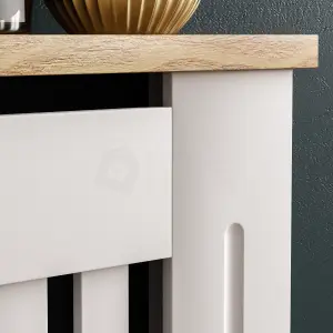 Vida Designs Arlington Small White MDF Radiator Cover