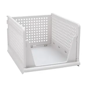 43cm Foldable and Stackable Drawer Storage Basket 25cm H x 43cm W x 33.5cm D