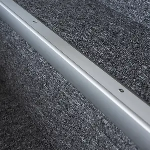 Anodised aluminium anti non slip stair edge nosing trim 900mm x 35mm x 35mm A41 silver