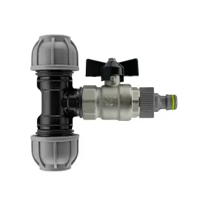 mdpe to click-lock butterfly valve-universal click-lock connection kit (25mm tee)