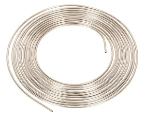 Sealey Brake Pipe Seamless Tube Cupro-Nickel 22 Gauge 3/16" x 25ft BS EN 12449 CW024A CNP316