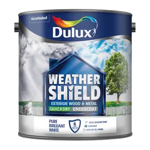 Dulux Weathershield White Wood Undercoat, 2.5L