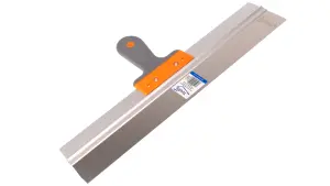 Toolty Filling Taping Spatula with Rubber Handle on Aluminium Profile 550/60mm Stainless Steel for Plastering Finishing Rendering