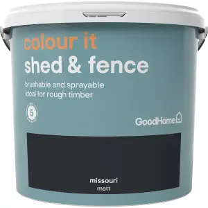 GoodHome Colour it Missouri Matt Fence & shed Stain, 5L