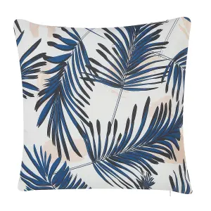 Set of 2 Outdoor Cushions ELATI Navy Blue