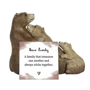 Bear Family Ornament With Mini Sentiment Card