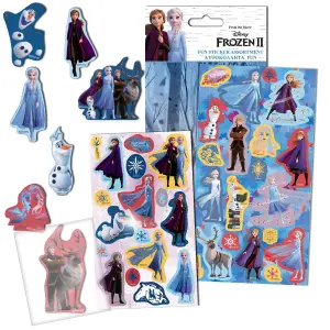 Frozen II Foil orted Designs Sticker Sheet Multicoloured (One Size)