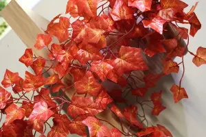 Best Artificial 100cm Autumn English Trailing Ivy Halloween Garland Strings Strands Twines Decoration - TI09