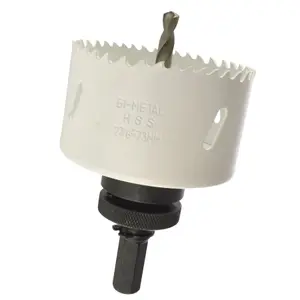 73mm HSS Hole Saw Holesaw Bi-Metal Blade Cutter Drill And Drill Adaptor Arbor