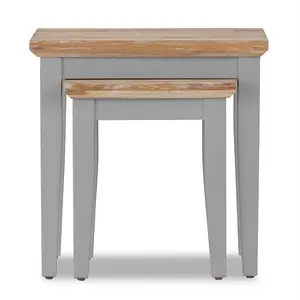 Doria 2 Piece Nest of Tables Dove Grey