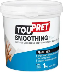 Toupret Fine Finish Ready Mixed Finishing Plaster 1000G Tub