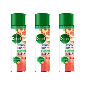 DETTOL 300ML DISINFECTANT SPRAY SUMMER FRUITS x 3