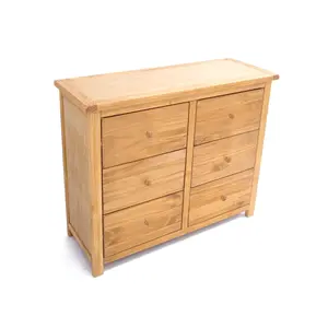 Lugo 6 Drawer Chest of Drawers Wood Knob