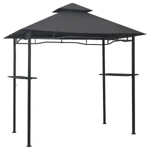 Berkfield BBQ Gazebo 240x150x255 cm Anthracite Steel