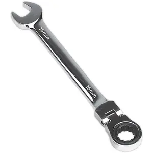 16mm Flexible Ratchet Spanner with Chrome Vanadium Steel