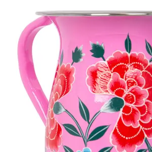 BillyCan Hand-Painted Picnic Water Jug - 1.7L - Peony